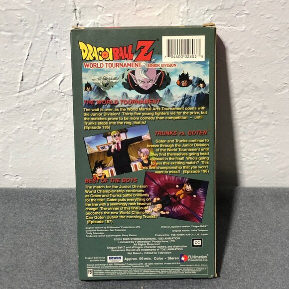 Dragon Ball Z World Tournament Saga Complete Set (VHS, 2003) Anime - Picture 10 of 10